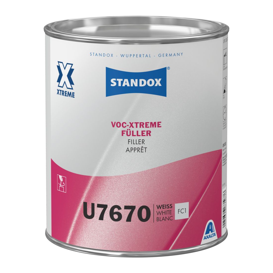 Standox VOC Xtreme WOW Filler U7670 Valge 3,5 L