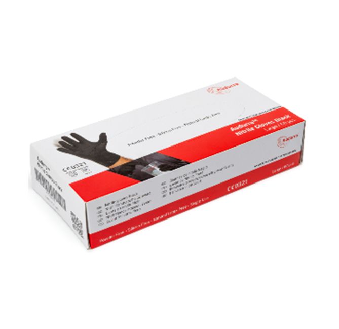 Audurra mustad nitriilkindad Large, 60 tk pakk